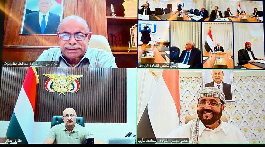 مجلس القيادة الرئاسي يشيد بوحدة مؤسسات الدولة وقدراتها المتنامية لردع تهديدات المليشـ,ـيات الإرهـ,ـابية مجلس القيادة الرئاسي يشيد بوحدة مؤسسات الدولة وقدراتها المتنامية لردع تهديدات المليشـ,ـيات الإرهـ,ـابية